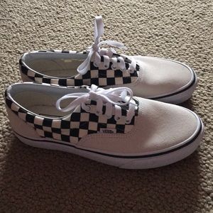 Brand new checkered vans
